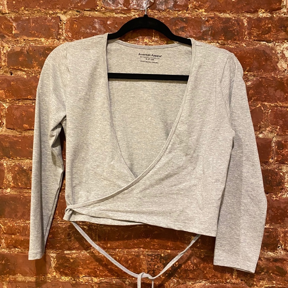 American Apparel Wrap Top